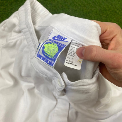 90s Nike Challenge Court Cotton Skirt White Large - Vintage Box