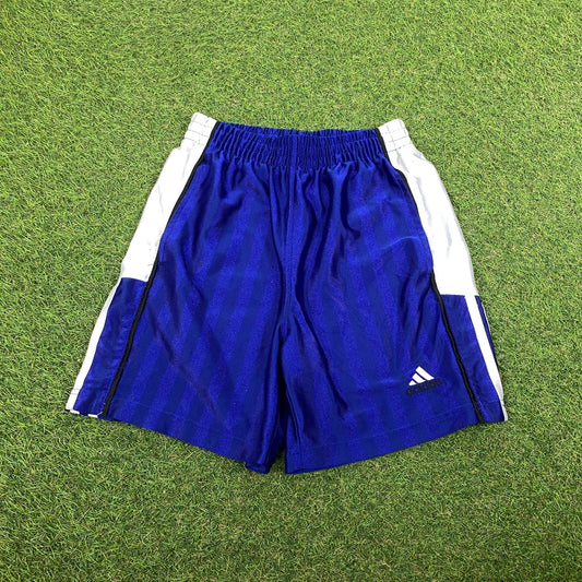 90s Adidas Nylon Shorts Blue Small - Vintage Box