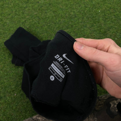 Retro Nike 3/4 Length Shorts Black Small - Vintage Box