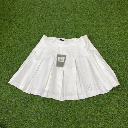 Nike Pleated Skirt White Large - Vintage Box