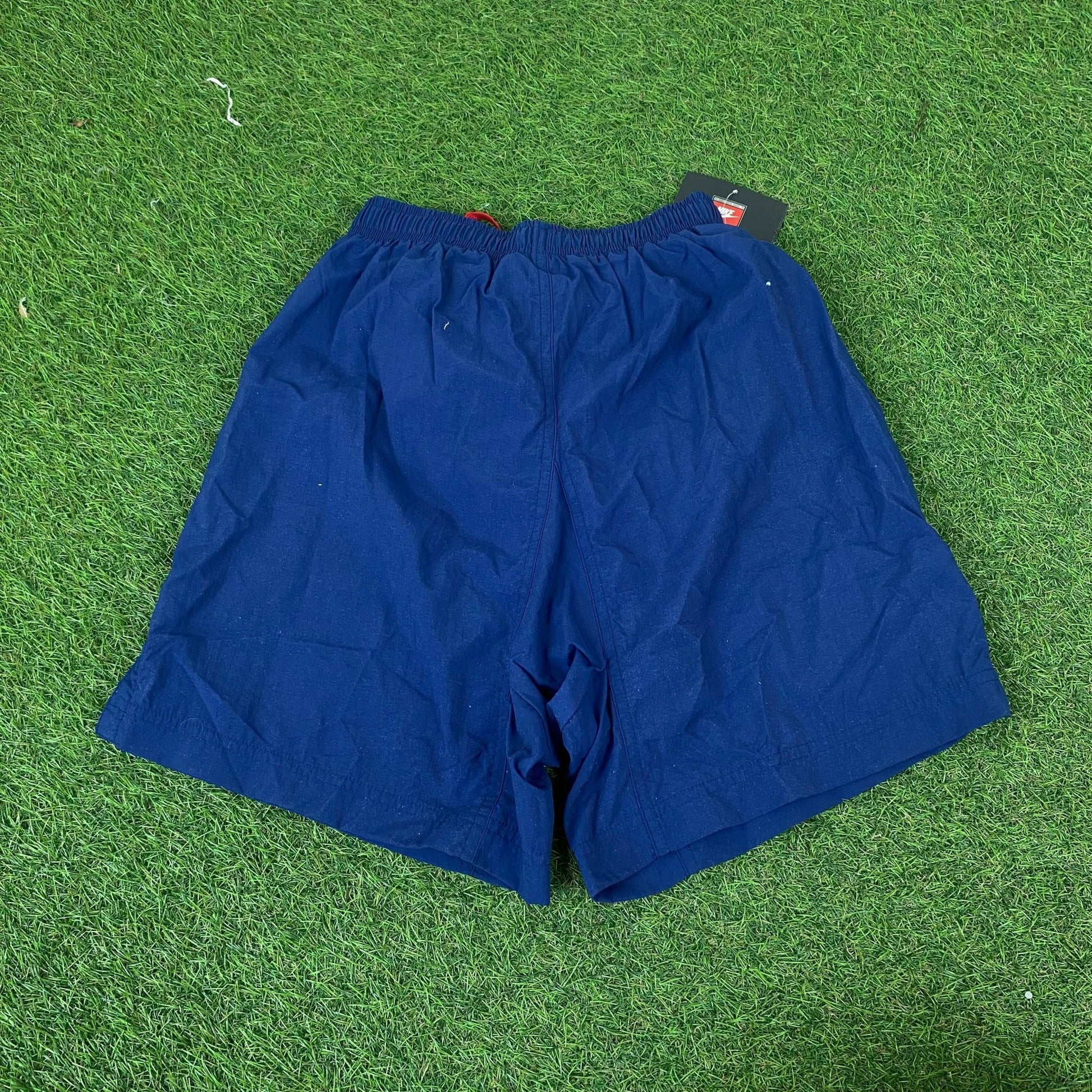 Vintage Nike Arsenal Football Shorts Blue XS - Vintage Box