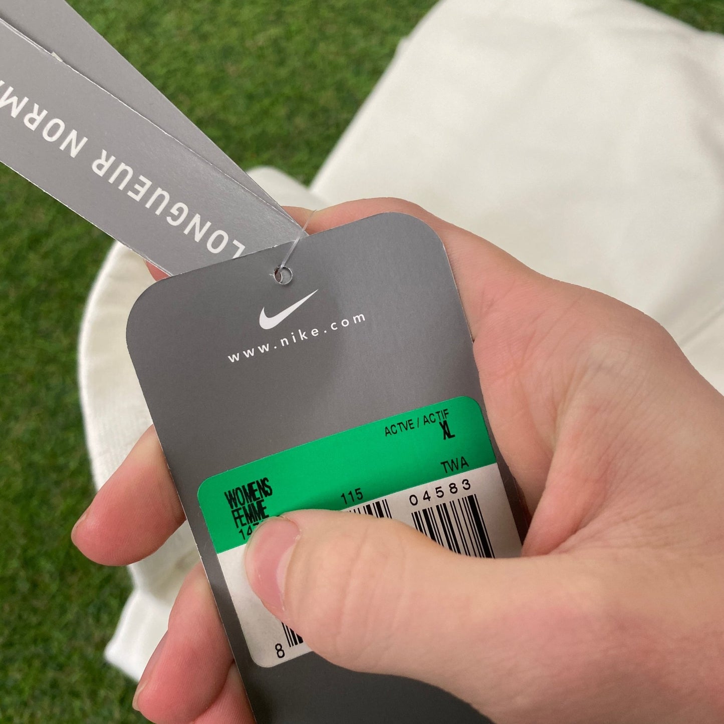 00s Nike Cotton Joggers White XL - Vintage Box