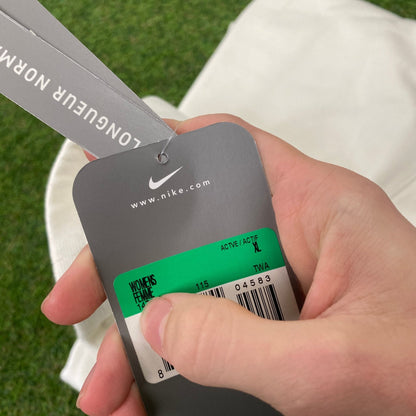 00s Nike Cotton Joggers White XL - Vintage Box