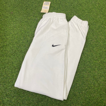 90s Nike Cotton Joggers White Medium