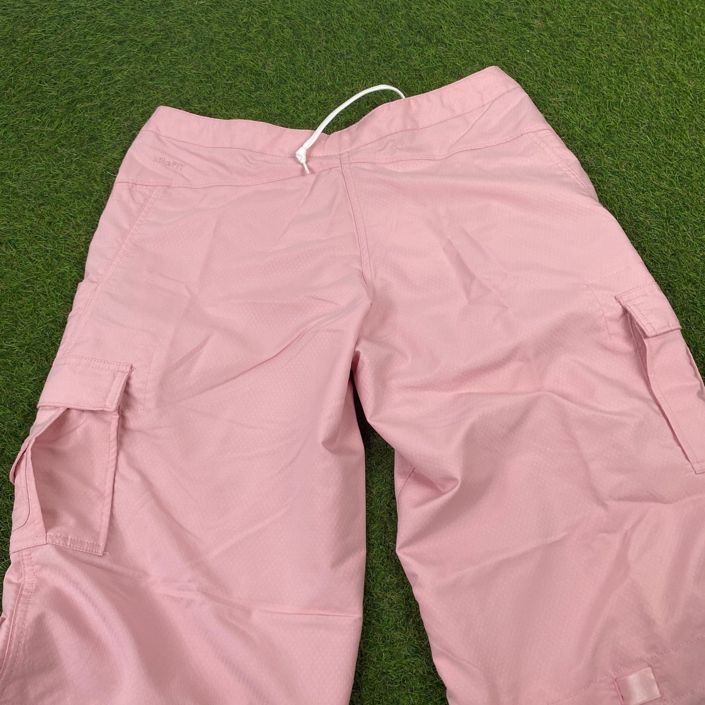 00s Nike Parachute Cargo Joggers Pink Medium - Vintage Box