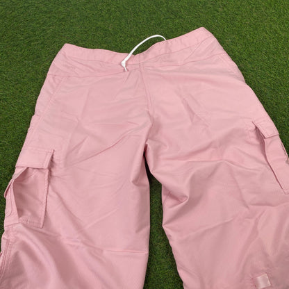 00s Nike Parachute Cargo Joggers Pink Medium - Vintage Box