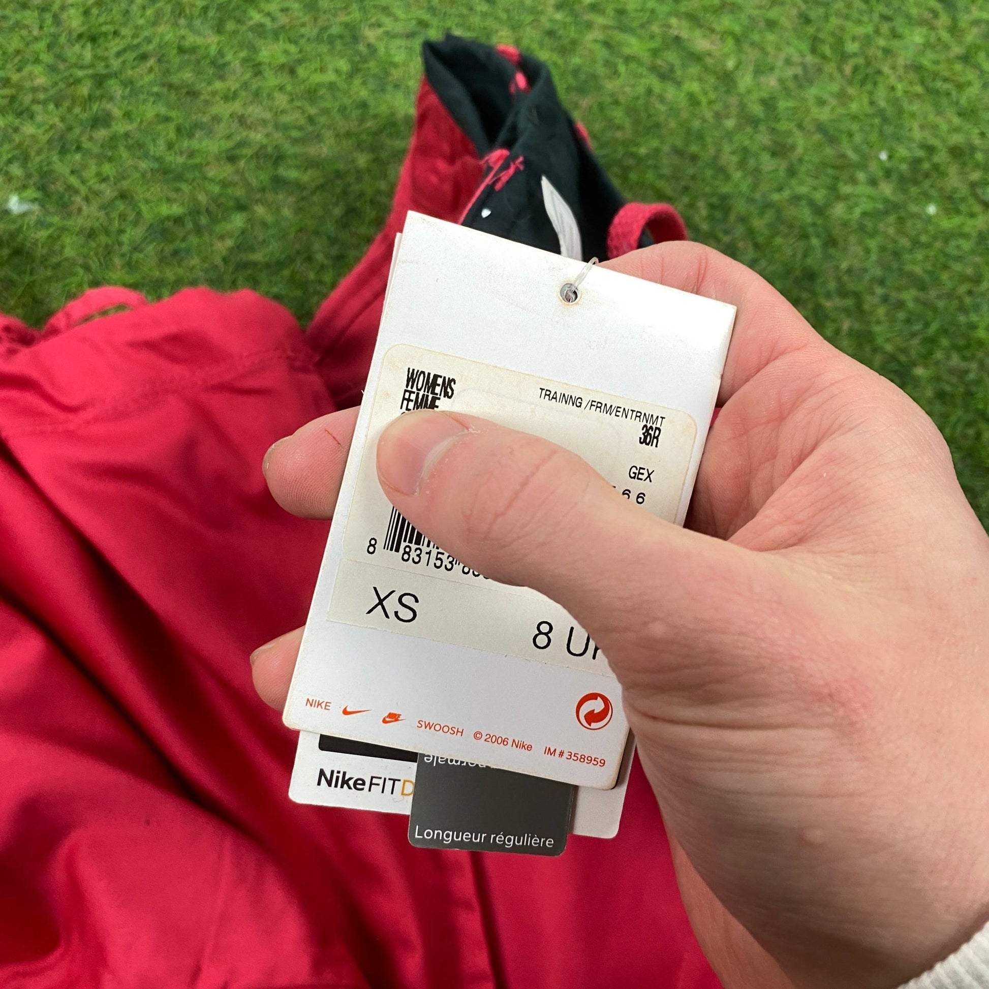 00s Nike Parachute Cargo Joggers Pink Red XS - Vintage Box