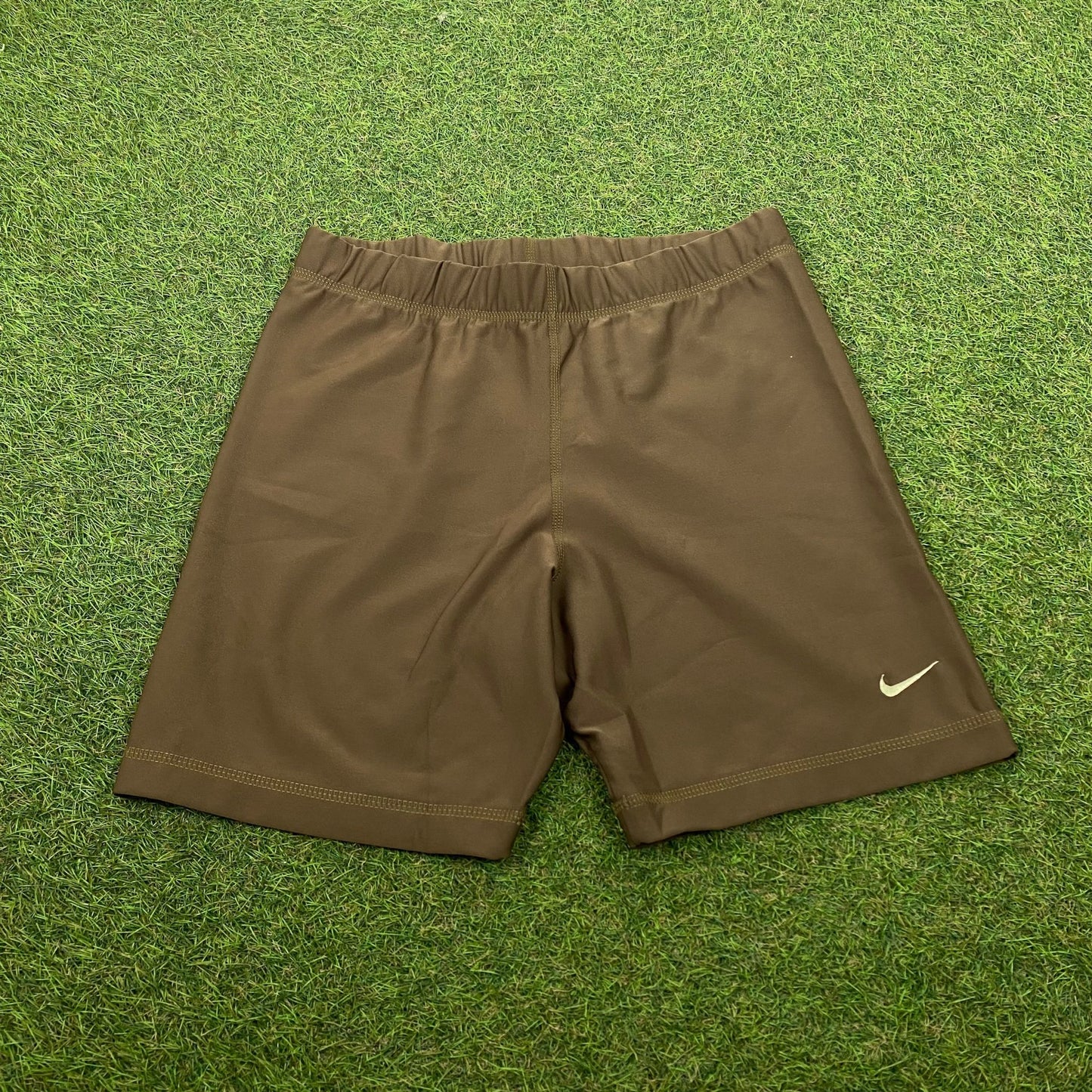 90s Nike Cycling Shorts Brown Large - Vintage Box