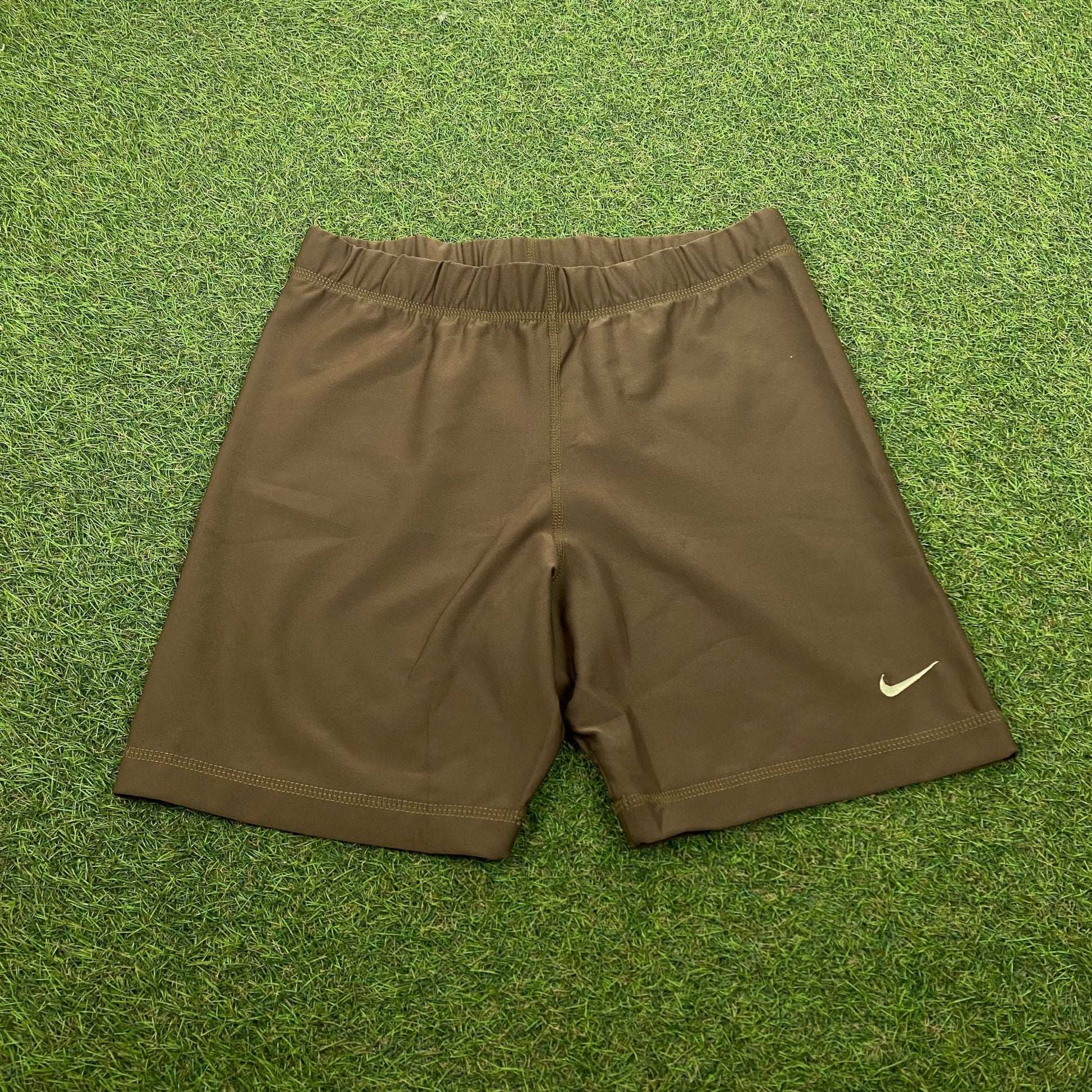 90s Nike Cycling Shorts Brown Large - Vintage Box