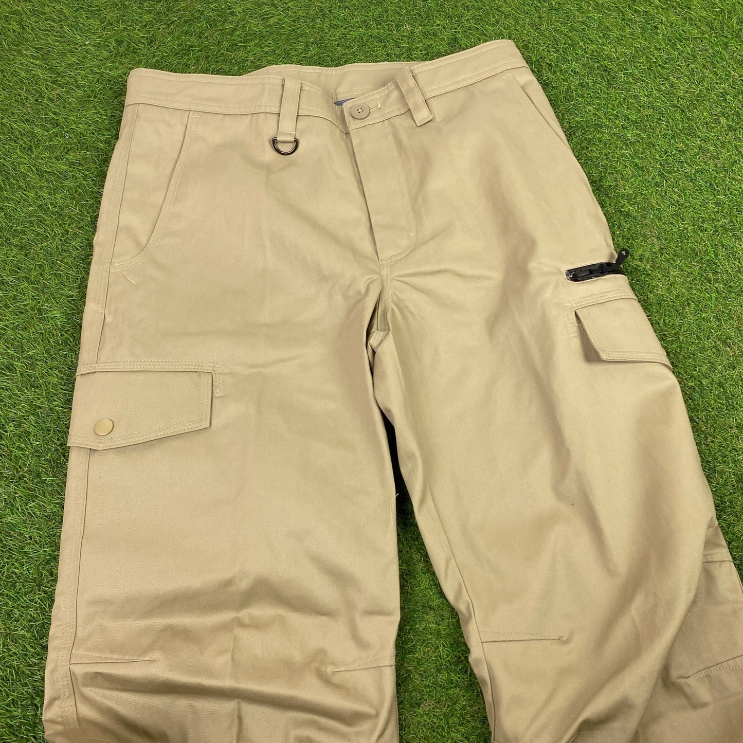 00s Nike Cargo Trousers Joggers Brown Small - Vintage Box