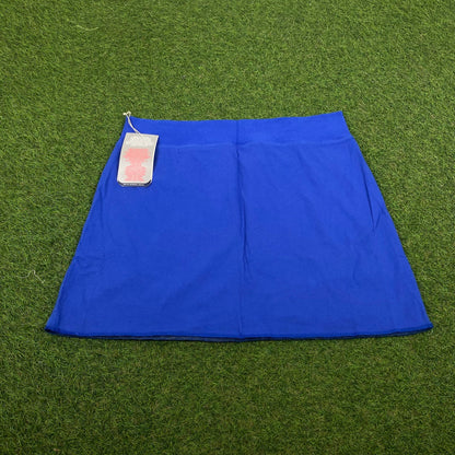 90s Nike Reversible Skirt Blue Grey Medium - Vintage Box