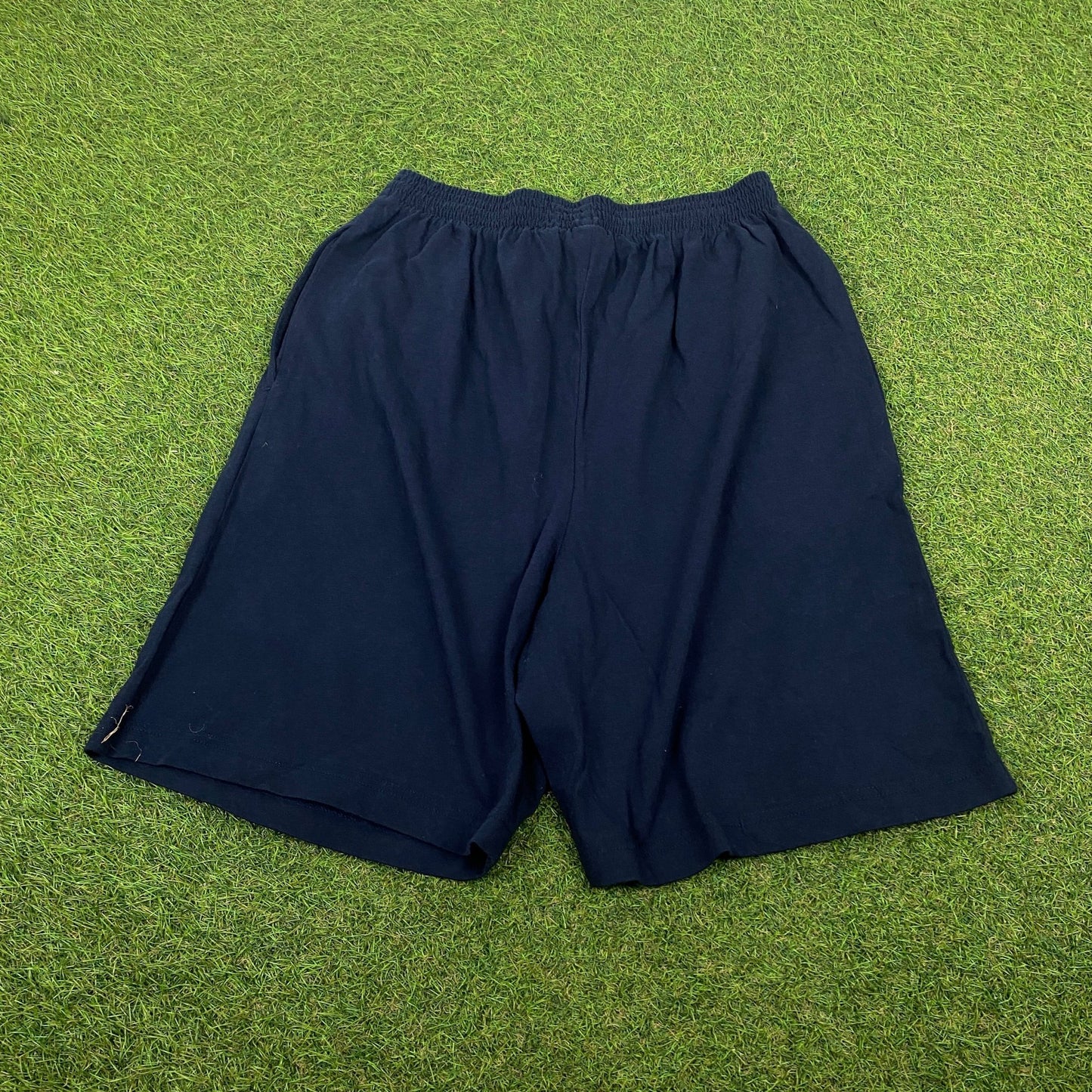 00s Nike Cotton Shorts Blue Medium - Vintage Box