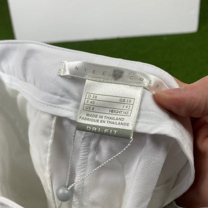 Vintage Nike Golf Shorts White Small - Vintage Box