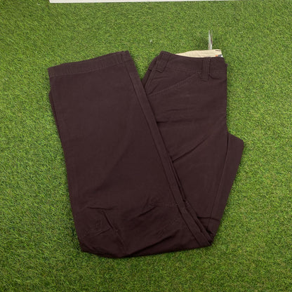 00s Nike ACG Cargo Trousers Joggers Brown XS - Vintage Box