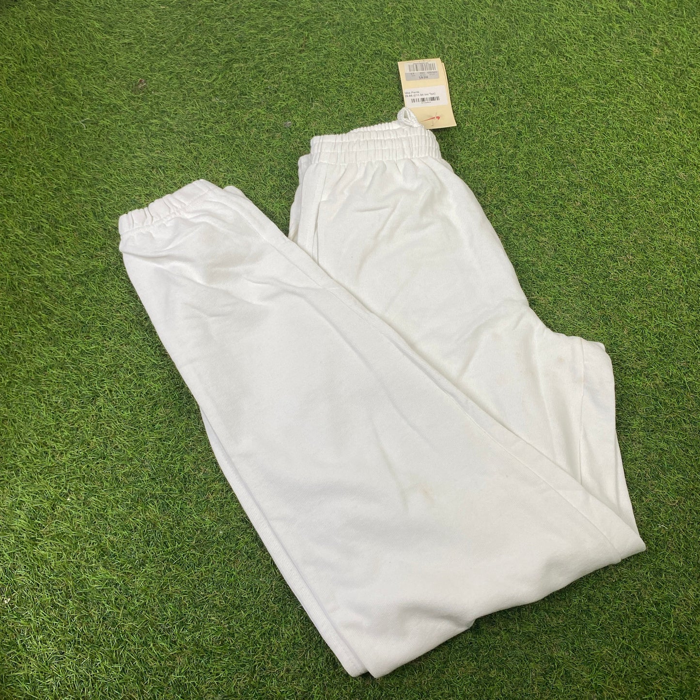 90s Nike Cotton Joggers White Medium