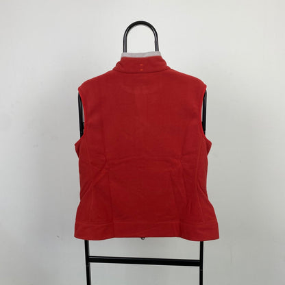 00s Nike ACG Fleece Gilet Jacket Red Large - Vintage Box