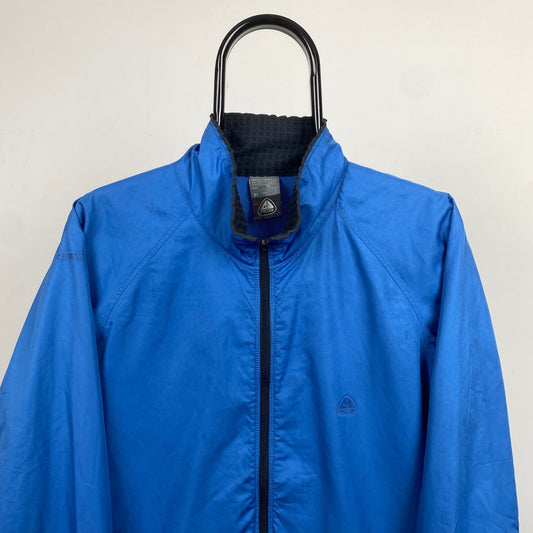 00s Nike ACG Windbreaker Jacket Blue Medium - Vintage Box