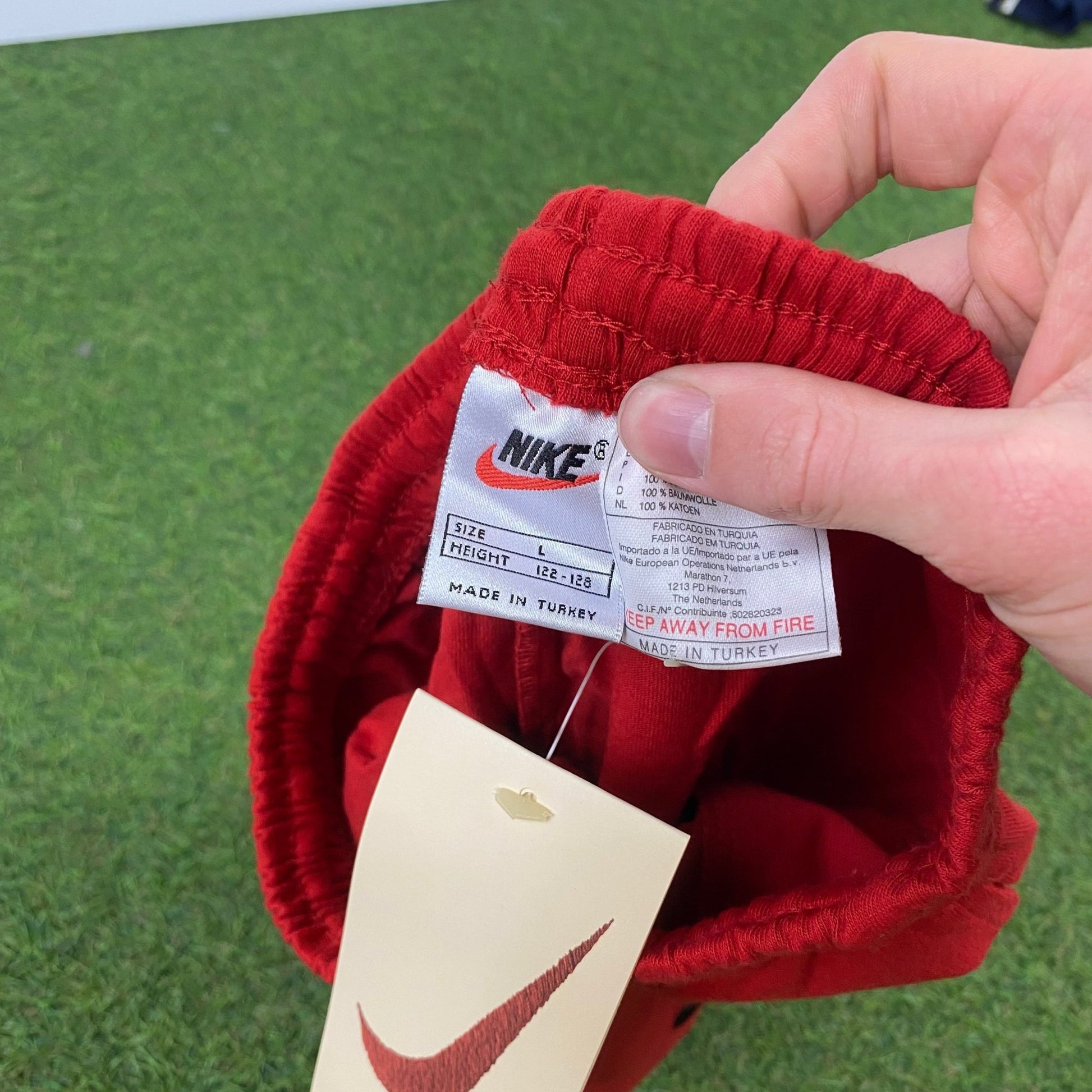 90s Nike Cotton Shorts Red XXS/XS - Vintage Box