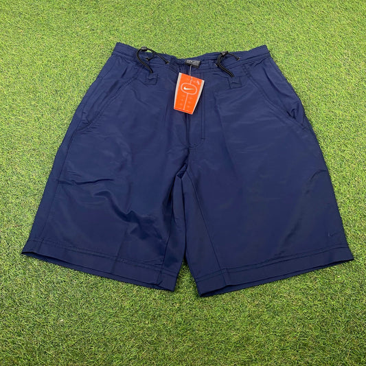 90s Nike Adjustable Shorts Blue Small - Vintage Box