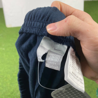 Vintage Nike Cotton Shorts Blue XL - Vintage Box