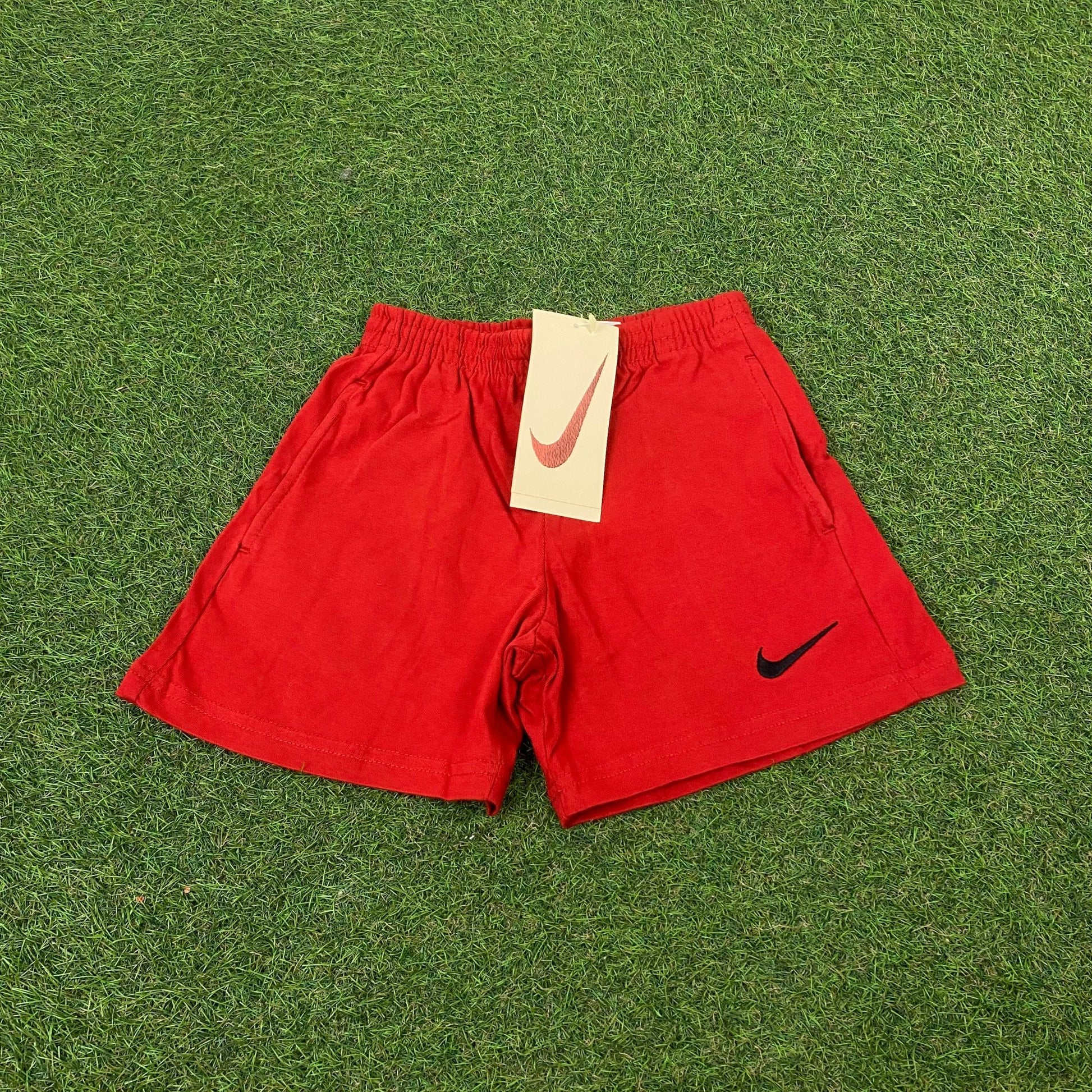 90s Nike Cotton Shorts Red XXS/XS - Vintage Box