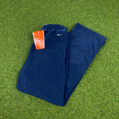 Vintage Nike Fleece Joggers Blue XS - Vintage Box