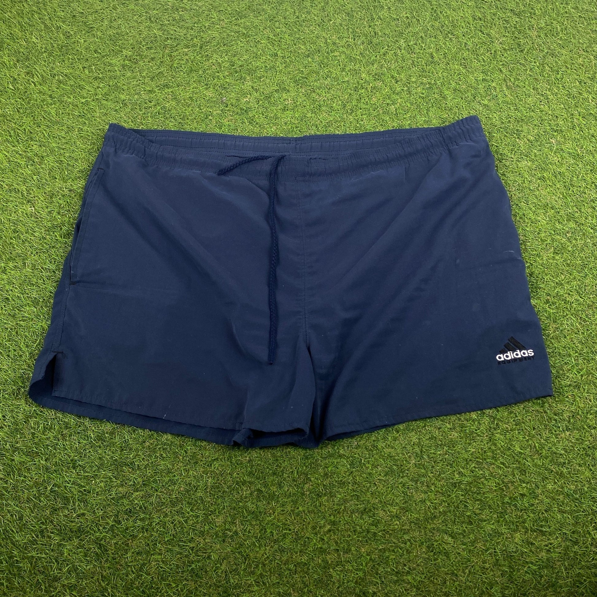 90s Adidas Equipment Shorts Blue XL - Vintage Box