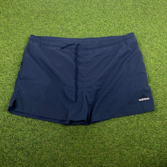 90s Adidas Equipment Shorts Blue XL - Vintage Box