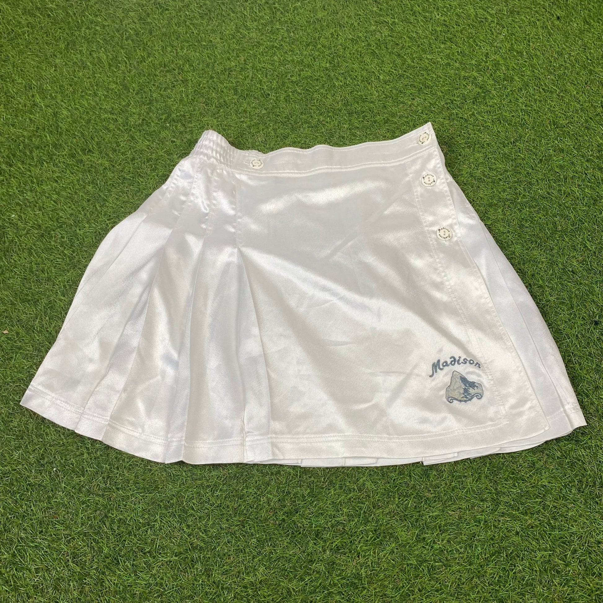 Madison Tennis Skirt White Large 14/16 - Vintage Box