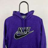 Vintage Nike Hoodie Purple Medium