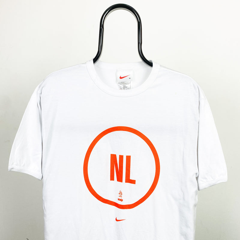 Vintage Nike Netherlands T-Shirt White Medium