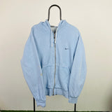 Vintage Nike Zip Hoodie Baby Blue XL