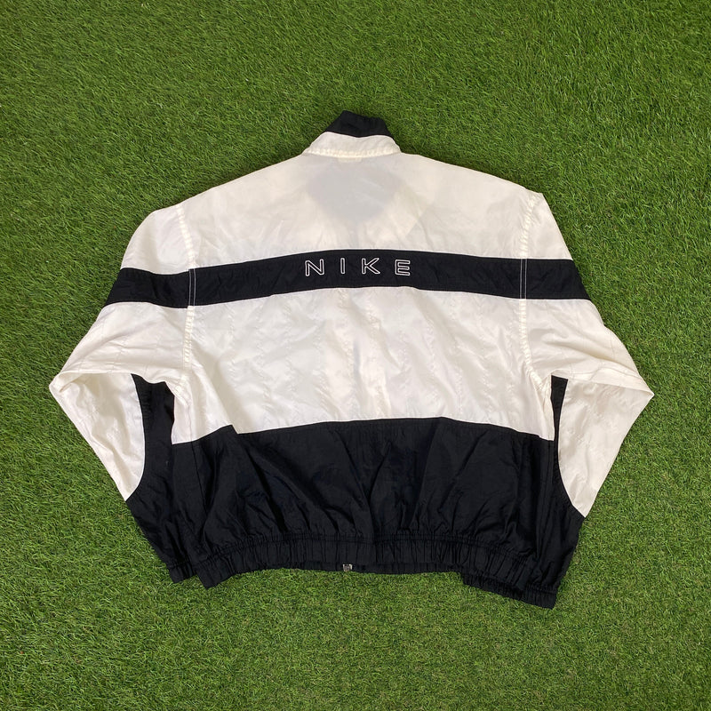 Vintage Nike Tracksuit Jacket + Joggers Set Black Small