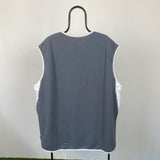 Vintage Nike Challenge Court Sweatshirt Vest Grey XXL