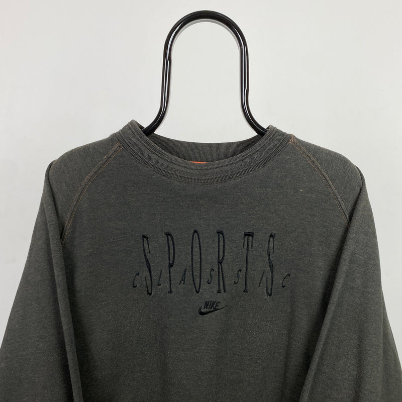 Vintage Nike Sweatshirt Black Medium