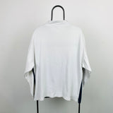 Retro Reebok 1/4 Zip Sweatshirt White XL