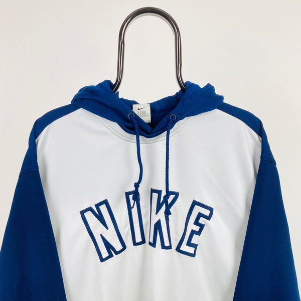 Vintage Nike Hoodie White Medium