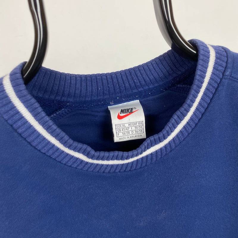 Vintage Nike Sweatshirt Blue XL