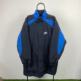 Vintage Nike Puffer Jacket Black Medium