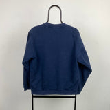 Vintage Nike Sweatshirt Blue Small