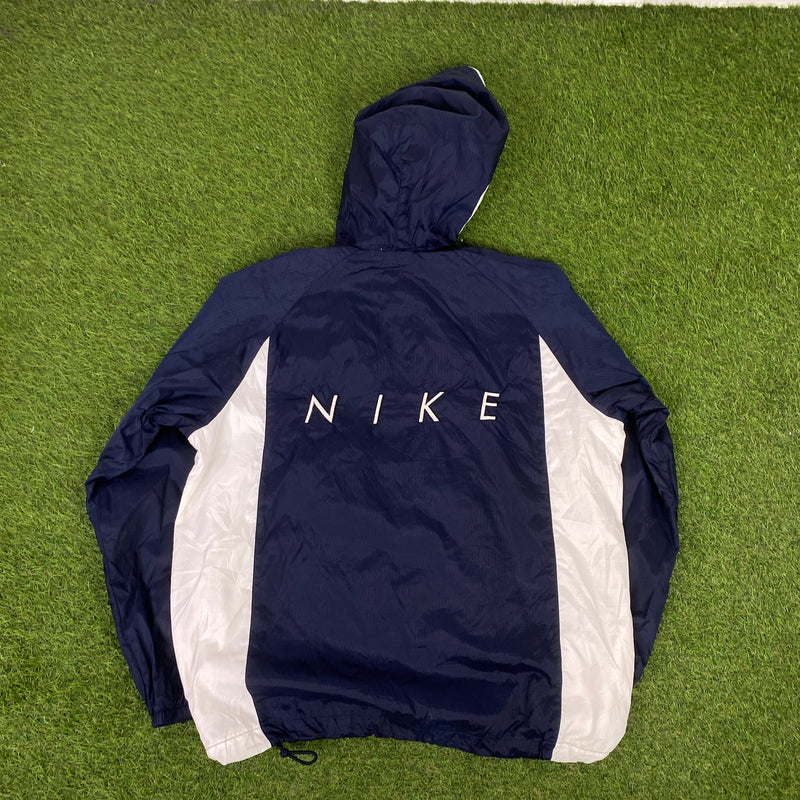 Vintage Nike Piping Tracksuit Jacket + Joggers Set Blue Small