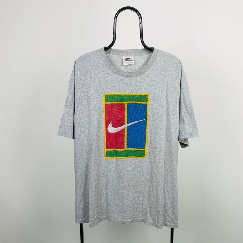 Vintage Nike Challenge Court T-Shirt Grey XL