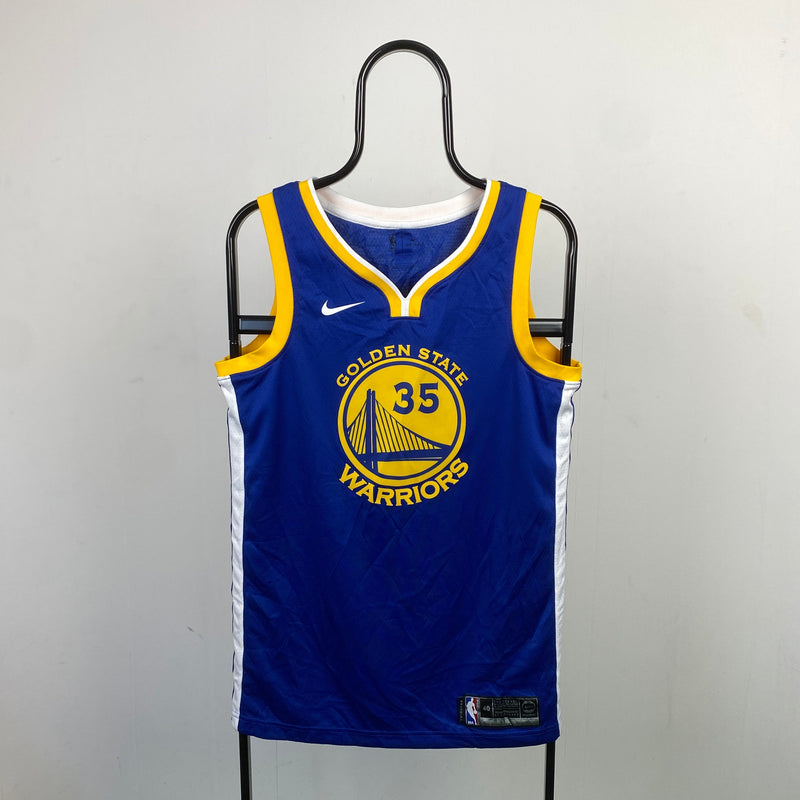 Vintage Nike Golden State Durant Basketball Vest Jersey T-Shirt Blue Small