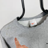 Vintage Nike Sweatshirt Grey Large