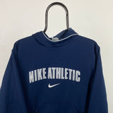 Vintage Nike Athletic Hoodie Blue XS