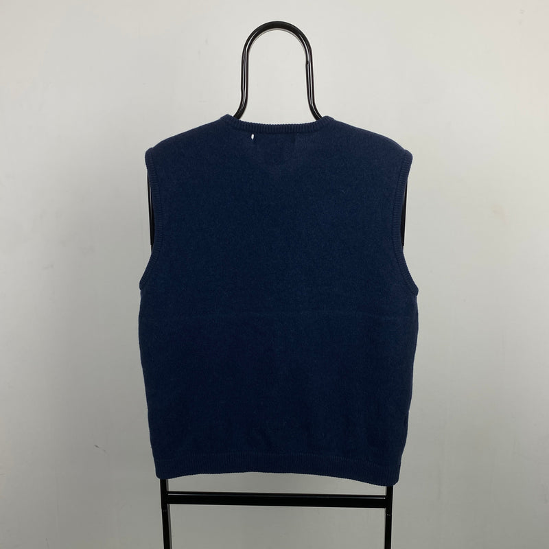 Vintage Nike Sweater Vest Sweatshirt Blue Large