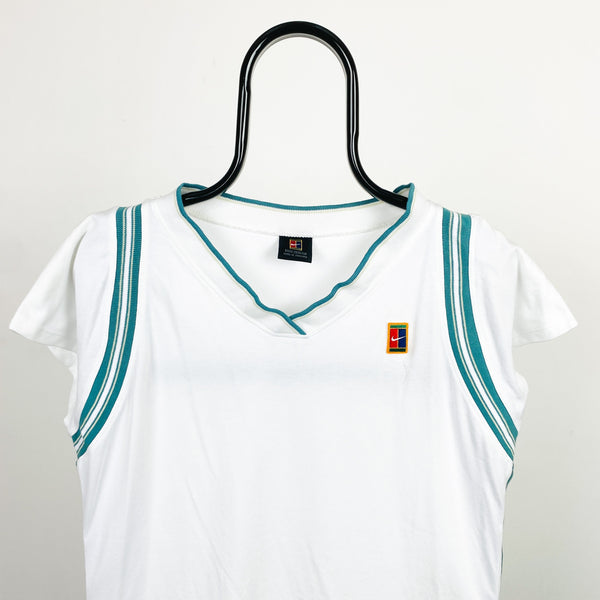 Vintage Nike Challenge Court Tennis Dress T-Shirt White XL