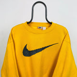 Vintage Nike Sweatshirt Yellow XL