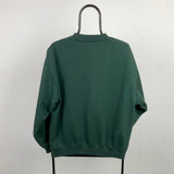 Retro Reebok Sweatshirt Forest Green Medium