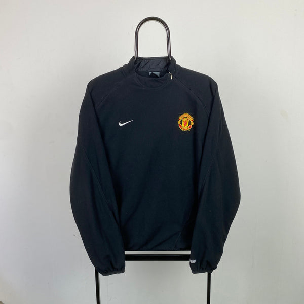 Vintage Nike Manchester United Sidewinder Sweatshirt Black Medium